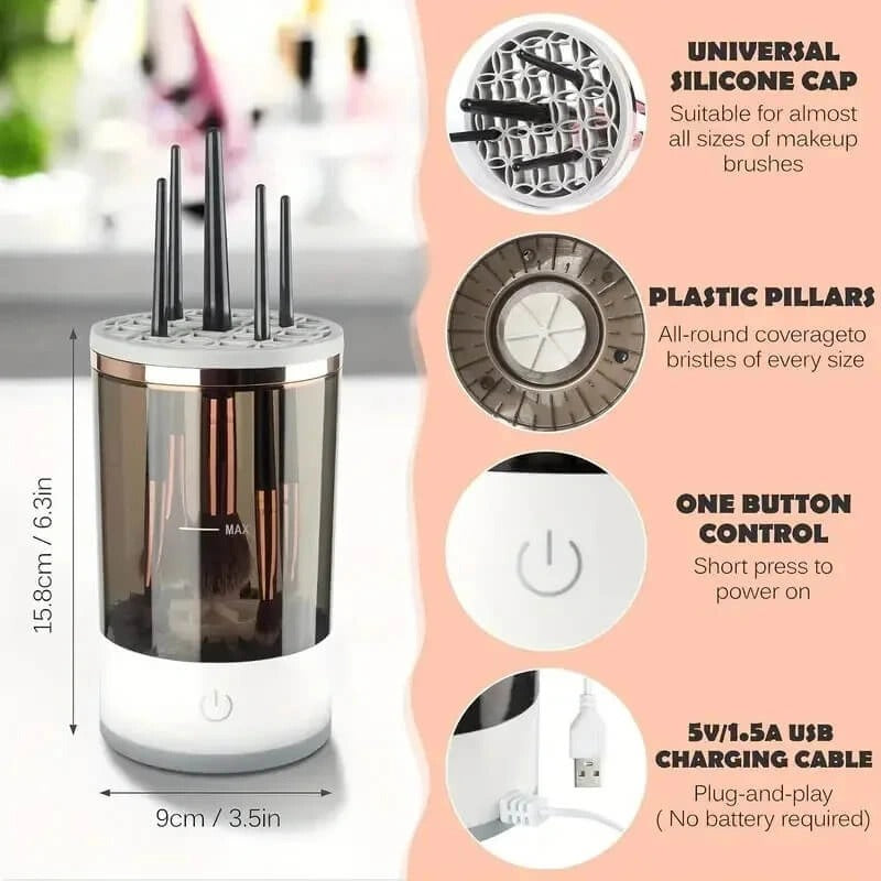 Automatic Makeup Brush Cleaner – Portable, Powerful & Easy to Use