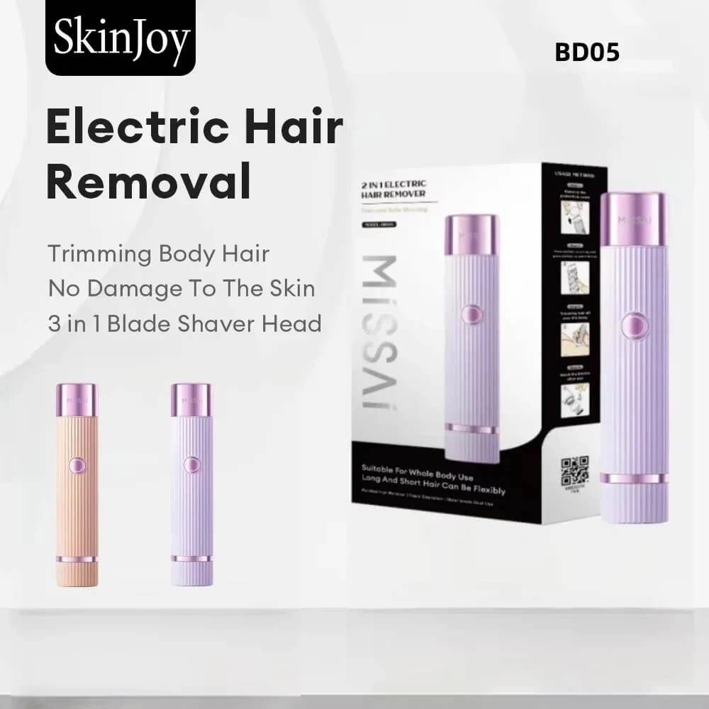 “Rechargeable Double Head Shaver – Dual Blade Power”